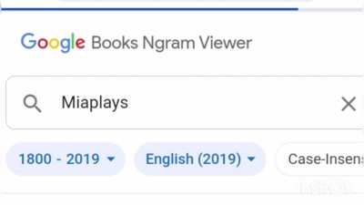 Google Ngram: Miaplays version. Enjoy :D