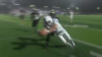 My son is interning with the local news station. Had his first sideline collision with a player (he&rsquo;s fine.)