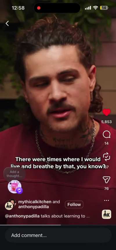 “Was there a point in your career in which you realize that you were operating out of a fear of loss as opposed to an opportunity to gain cause I think that’s the death of creativity”