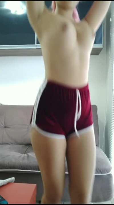 Bouncing young firm breast