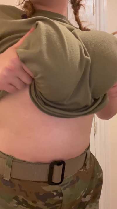My first titty drop before work [drop]