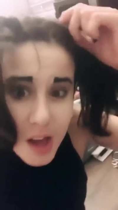 Me untying my hair