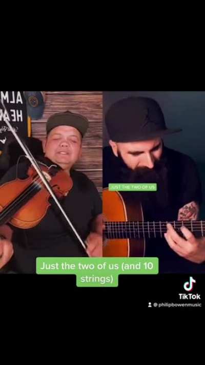 &ldquo;Just the Two of Us&rdquo; + 10 strings. Philip Bowen and The Bearded Guitarist. Links pinned in the comments 🔥🎶