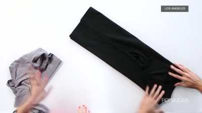 Folding shirts like a pro.