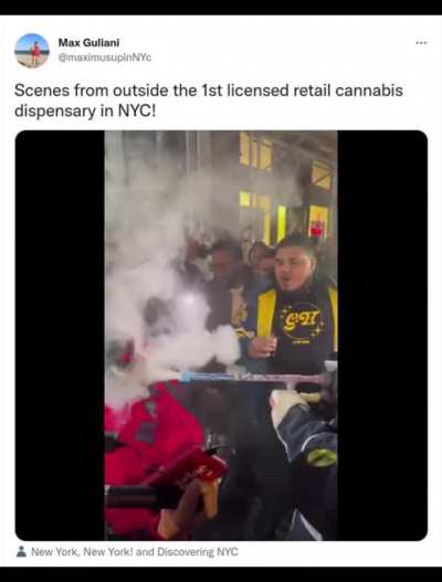 Outside the NY dispensary