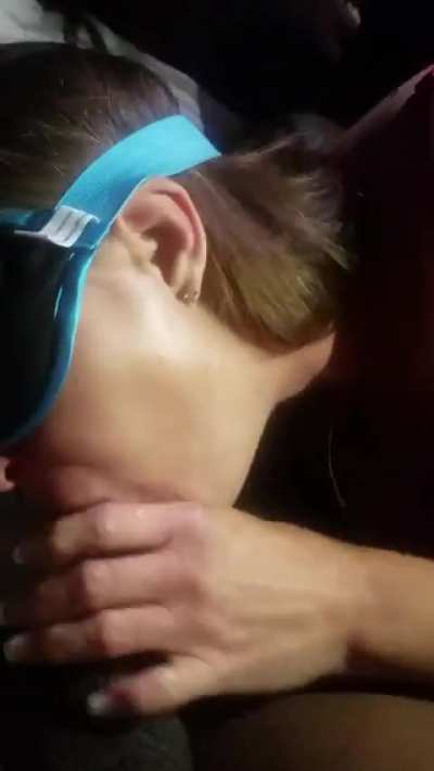 She had her husband drive her over and sucked my dick in the back seat. She was craving it so he's obligated to satisfy her appetite