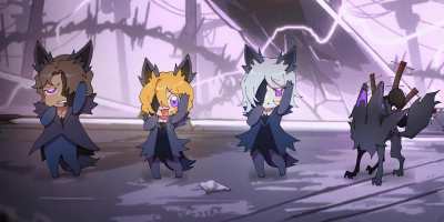 Little Dancing Awoo Trio and Funky Dog