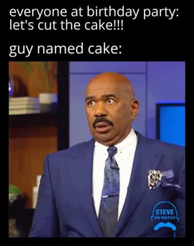 The guy named candle has a different expression when they say "blow the candles"