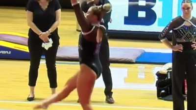 Caroline Herry: University of Arizona gymnastics(Long clip edit) ❤️💙🤍🤸&zwj;♀️