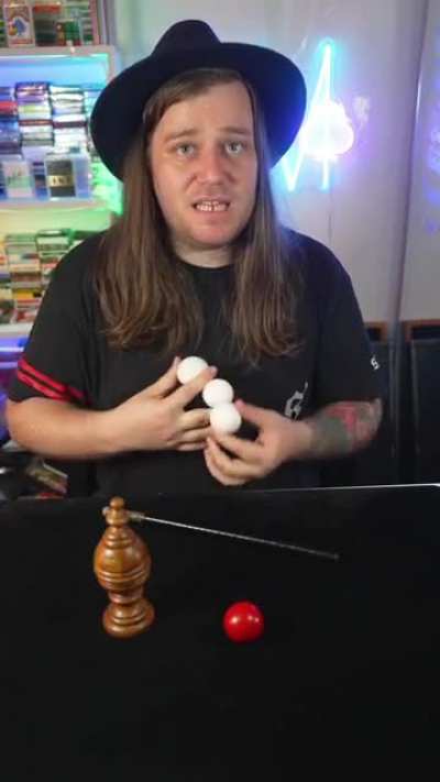 Playing with balls.