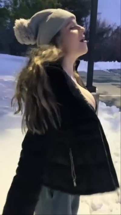 Big Tits in Snow