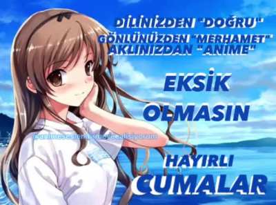 Hayırlı cumalar dilerim