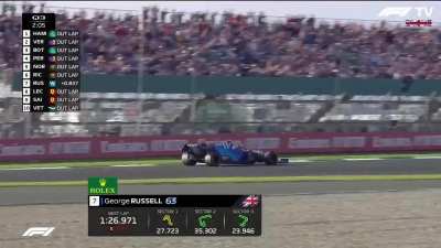 Q3: The crowd cheers as Russell goes faster - Crofty: "We are witnessing a Silverstone crowd, embrace a star of the future"