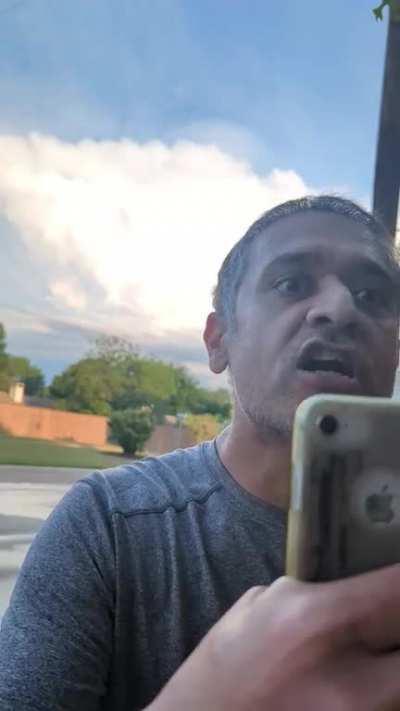 Crazy guy claims asian hate after he tried to kick my dog - Flower Mound, TX 