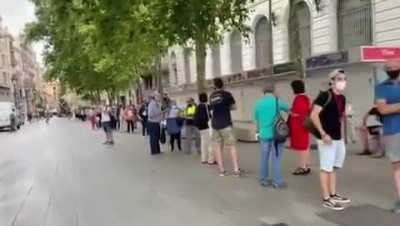 Bank of Spain today. These people had 20 years to exchange their pesetas to euros, today 30th of june is the last day.