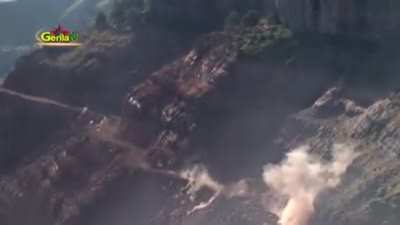 PKK ambush Turkish soldiers using IED, machine gun fire and rocket propelled grenades (rpg)