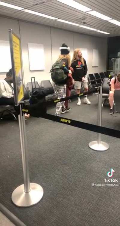 Not allowed to board a plane because he was refusing to wear a mask