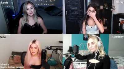 Wait until the end. The fact that none of the other girls reacted...