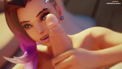 Sombra&rsquo;s intimate handjob (fatcat17)