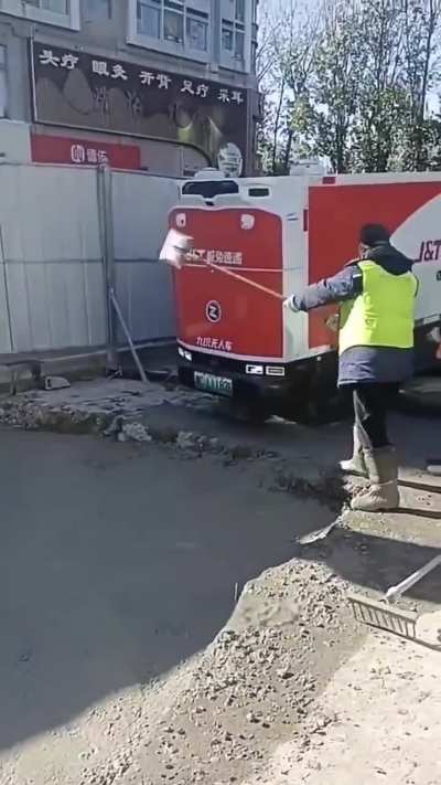 "In China, driverless delivery vans have become a total meme, they plow through crumbling roads, fresh concrete, motorcycles, anything. Nothing stops them."