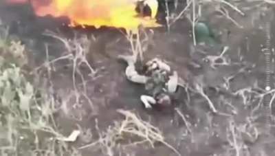 Russian biker troop mangled by FPV strike
