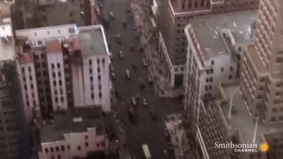 Famous builders of skyscrapers in New York, 1920s.