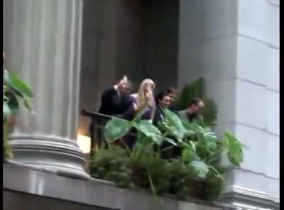 NEVER FORGET - Wall street celebrating and laughing at protesters.