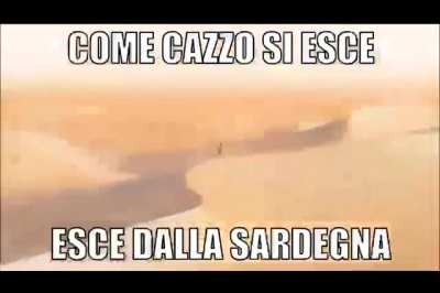 sto girando attorno da venti minuti c''&egrave; solo sborra e capre in giro