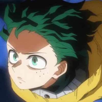 This is the first time I have seen Deku breaking the fourth wall.