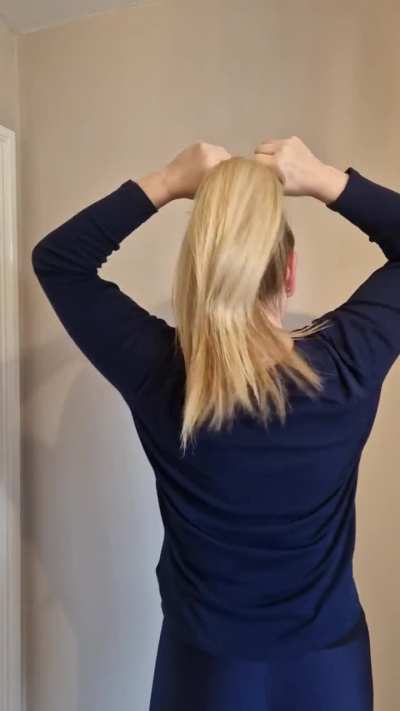 Blonde ponytail
