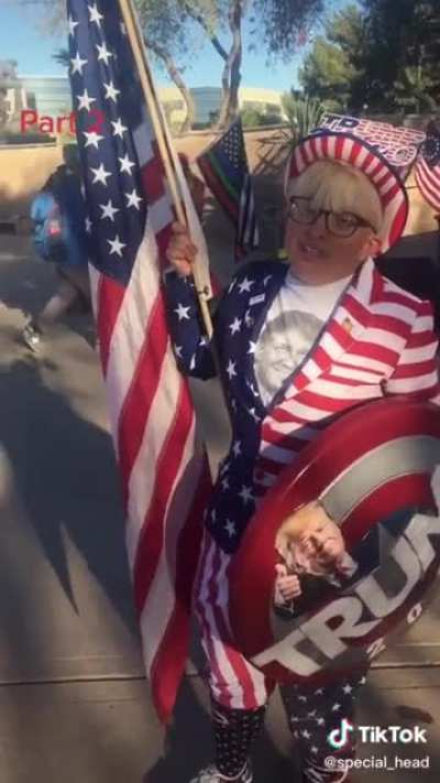 Trump supporter claims Trump won the election but also broke the algorithm, thats why it looks like he lost.