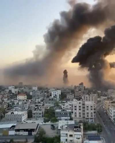 This is how Palestinians in Gaza woke up on this morning.. how was you're?