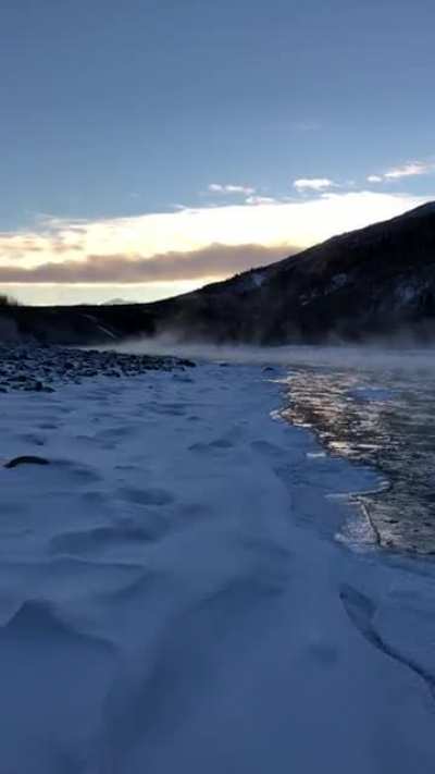 Saw this beautiful river just outside of Denali in Alaska last weekend