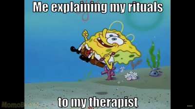 How I feel when I describe my rituals to other people lmao