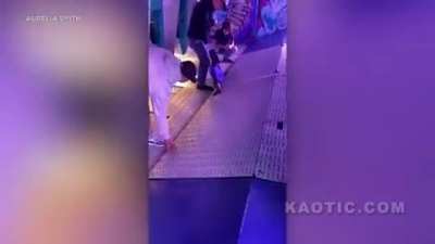 Florida amusement park worker trapped between plates