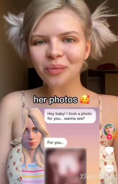 Advertising a "realistic" chat bot using their nudes on an app mainly for kids 🤮