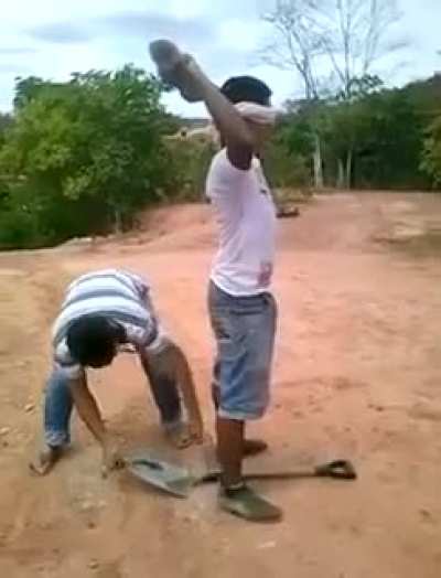 Trusting his friend
