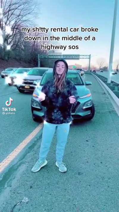 Car broke down and causing traffic? Well let&rsquo;s make a TikTok rather than pushing it to the shoulder