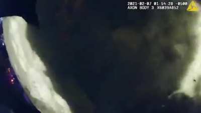 Ohio cop shoving handcuffed suspect's face into snow and shoveling handfuls of ice into his mouth until he chokes