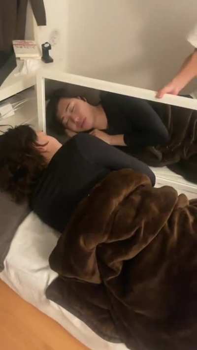Mirror mirror on the bed