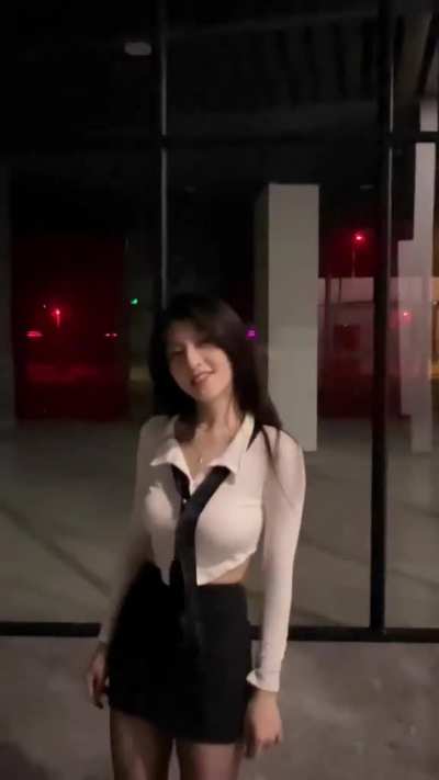 Tight top and skirt