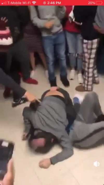 Guy ends up fracturing his own skull in fight (article with context in comments)