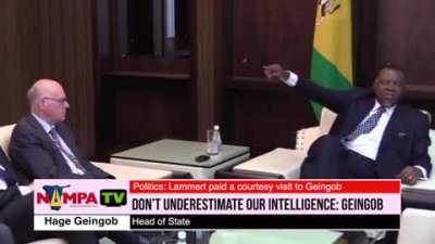 In a recent interview, the German Ambassador: "There are 4 times more Chinese living in Namibia than German people" Namibia's President: "What is the problem? "