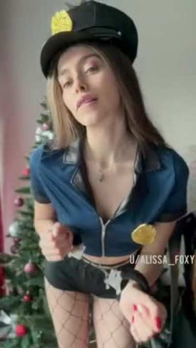 Undress! You are arrested by naughty police!