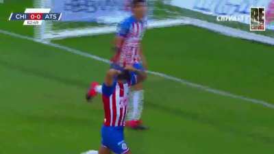 Alexis Vega&rsquo;s cheeky celebration