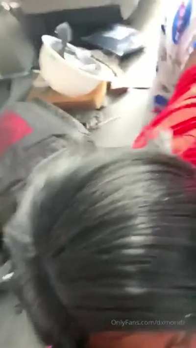 Every-time her mouth opens she sucking dick