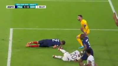 When you got knocked out in the middle of the game and comeback few minutes after.