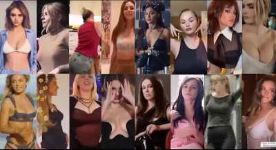 Which 'Brat' gets you the hardest? - Leni Klum/Chlo&euml; Moretz/Miley Cyrus/Victoria Justice/Ariana Grande/Selena Gomez/Jenna Ortega/Emma Watson/Taylor Swift/Livvy Dunne/Sydney Sweeney/Billie Eilish/Olivia Rodrigo/Millie B. Brown/Hailee Steinfeld/Cara Delevin