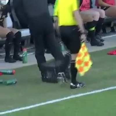 Frustrated coach