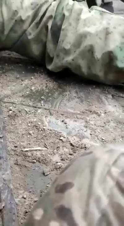 Footage of wounded Russian soldiers allegedly hit by artillery while trying to cross Dnipro river using pontoon bridges.